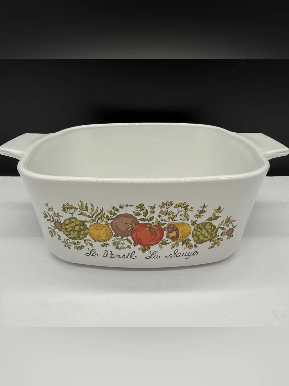 CORNING WARE Spice of Life Le Persil La Sauge Baking Dish 1.5 Quart A-1 1/2-B